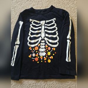 YOUTH UNISEX 5T Skeleton Candy Long Sleeve Shirt